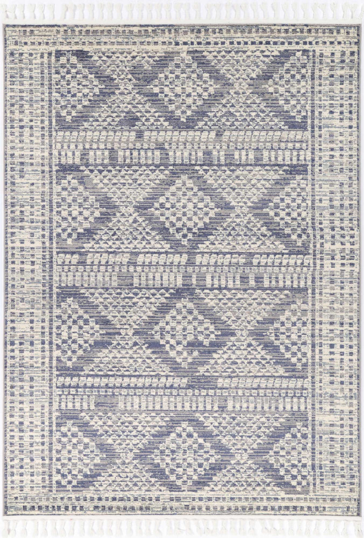 Inca Jauja Blue Contemporary Rug