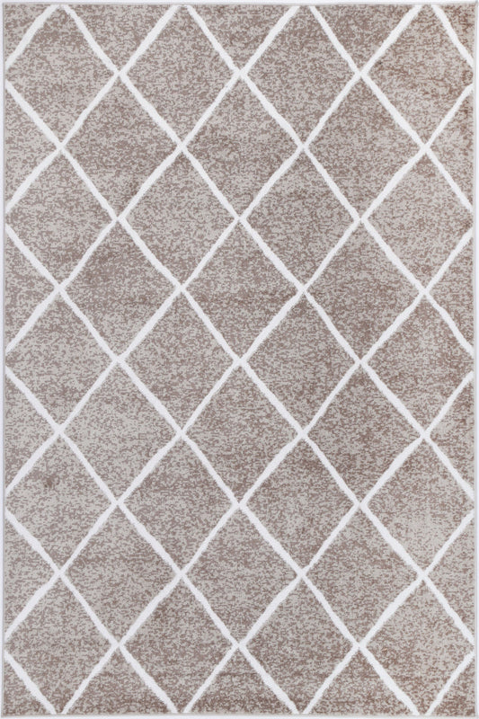 Kimberley Trellis Mocha Contemporary Rug