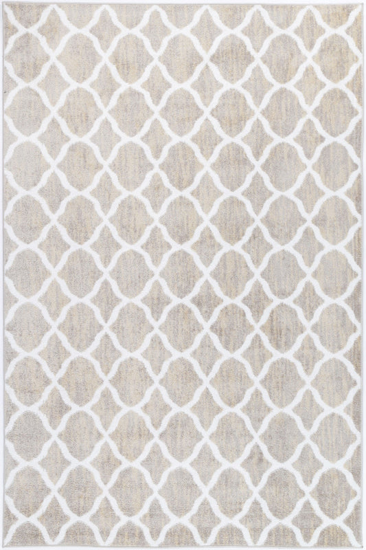 Kimberley Repeat Latte Contemporary Rug