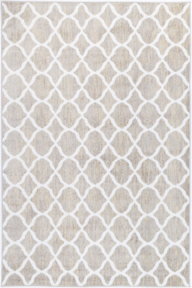 Kimberley Repeat Latte Contemporary Rug