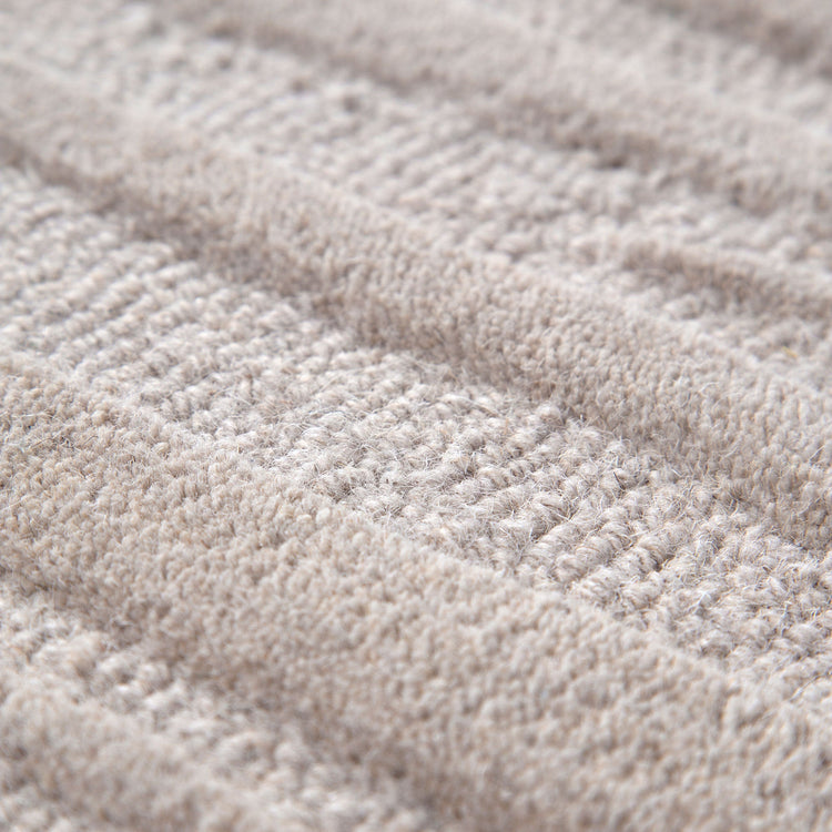 Les Nomades Sandstorm Beige Wool Rug