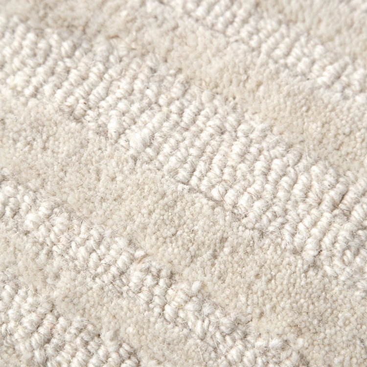 Les Nomades Sandstorm Cream Wool Rug