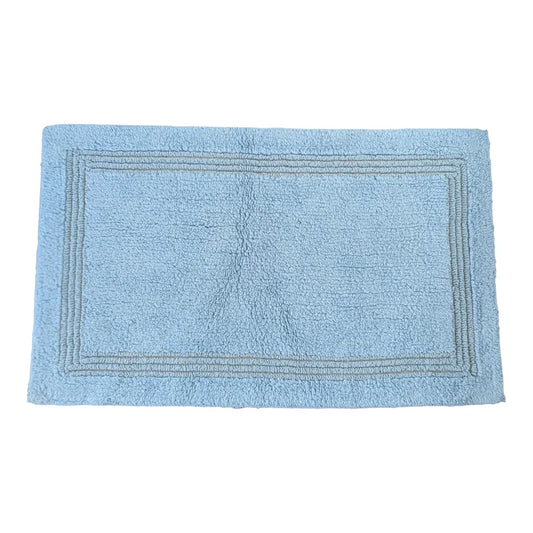 Bath Mat Cotton - Lewis Blue (50X80cm)