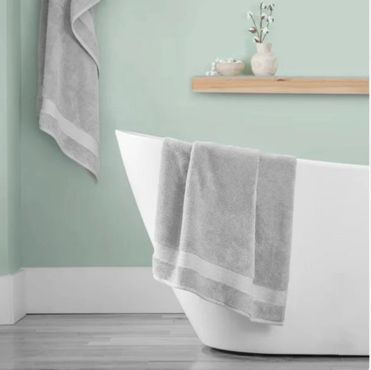 Bath Towel - Light Grey (100% H-Gro Cotton)