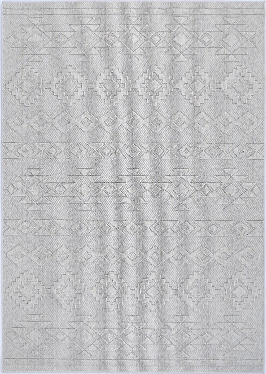 Maldives Tribal Indoor/Outdoor Grey Rug (New landed)