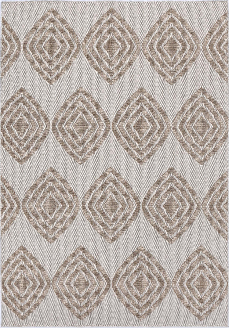 Maldives Modern Indoor/Outdoor Beige Rug (New landed)