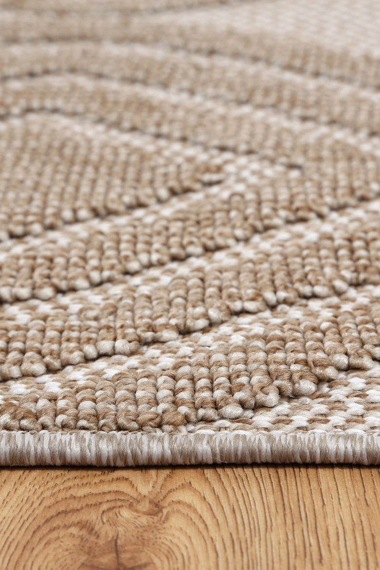 Maldives Modern Indoor/Outdoor Beige Rug (New landed)