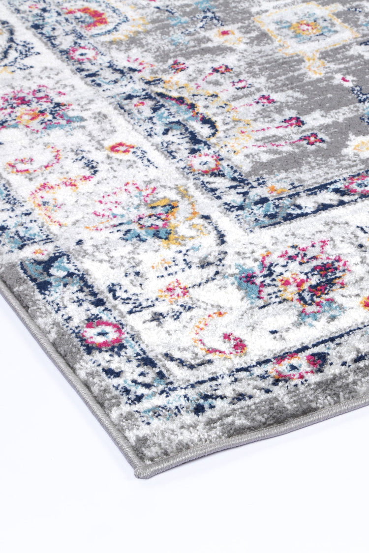 Provence Monaco Grey & Multi Transitional Rug