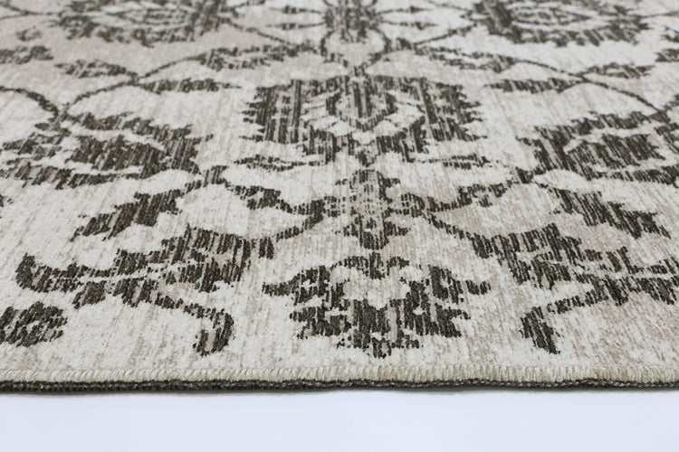 Rustic Vineyard Beige Contemporary Rug