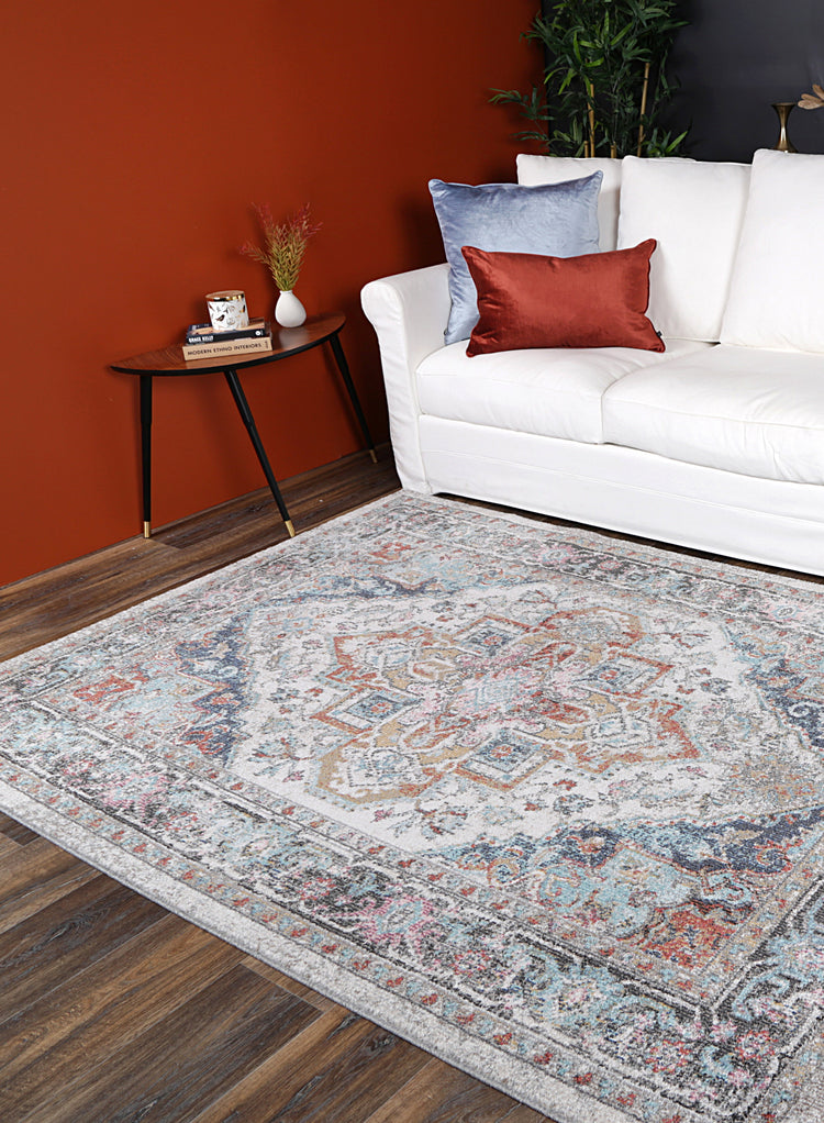 Salsa Yanet Ivory & Multi Rug