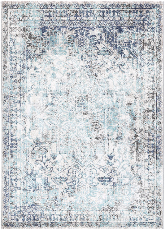 Salsa Adrianita Ivory & Blue Transitional Rug