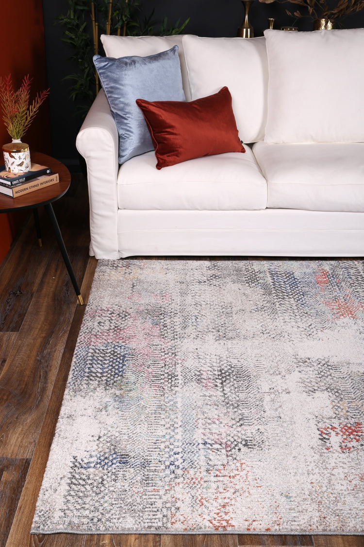 Salsa Ernesto Grey & Terracotta Tribal Rug