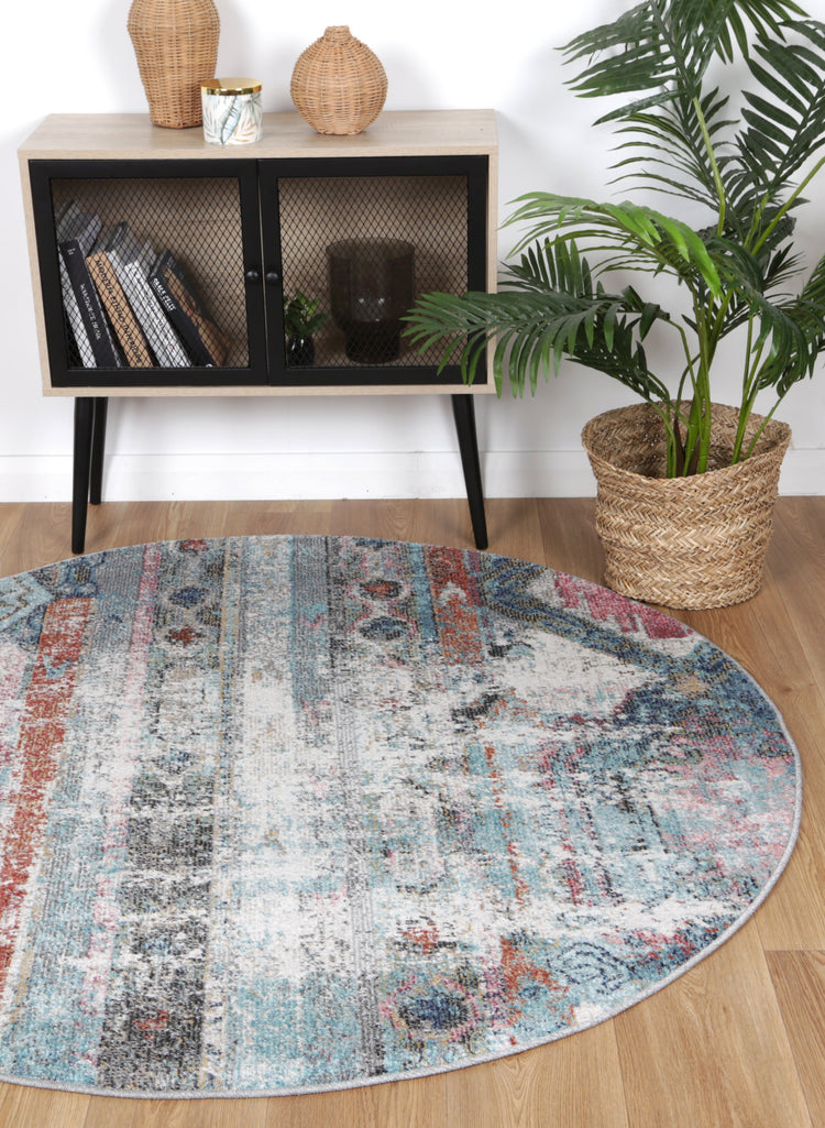 Salsa Taillerfer Multi Ikat Round Rug