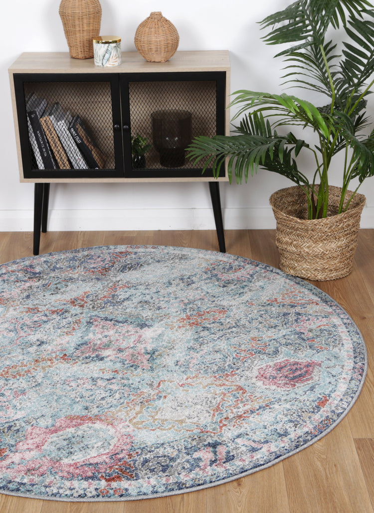 Salsa Cherie Multi Transitional Round Rug