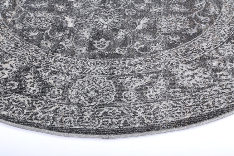 Salsa Dorian Grey Transitional Round Rug