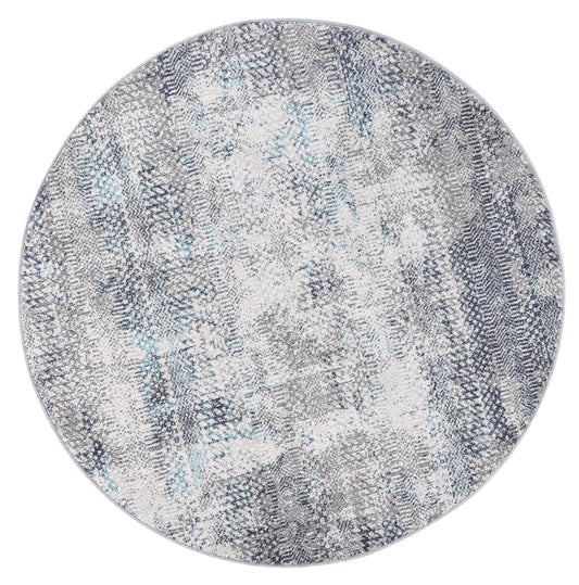 Salsa Eli Grey Tribal Round Rug