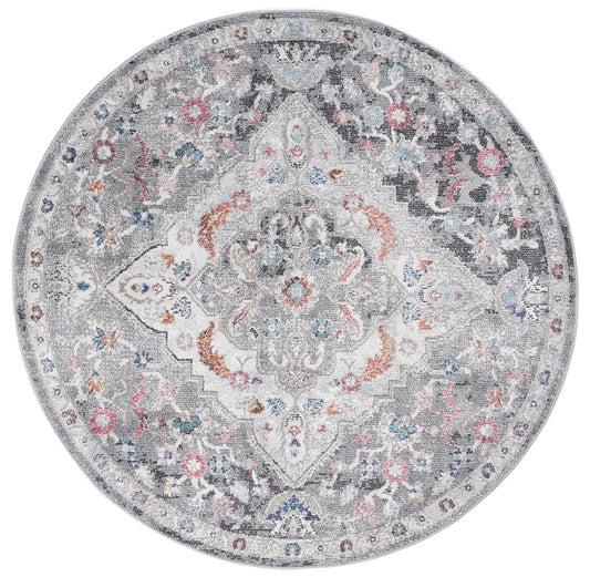 Salsa Alexander Transitional Grey Round Rug