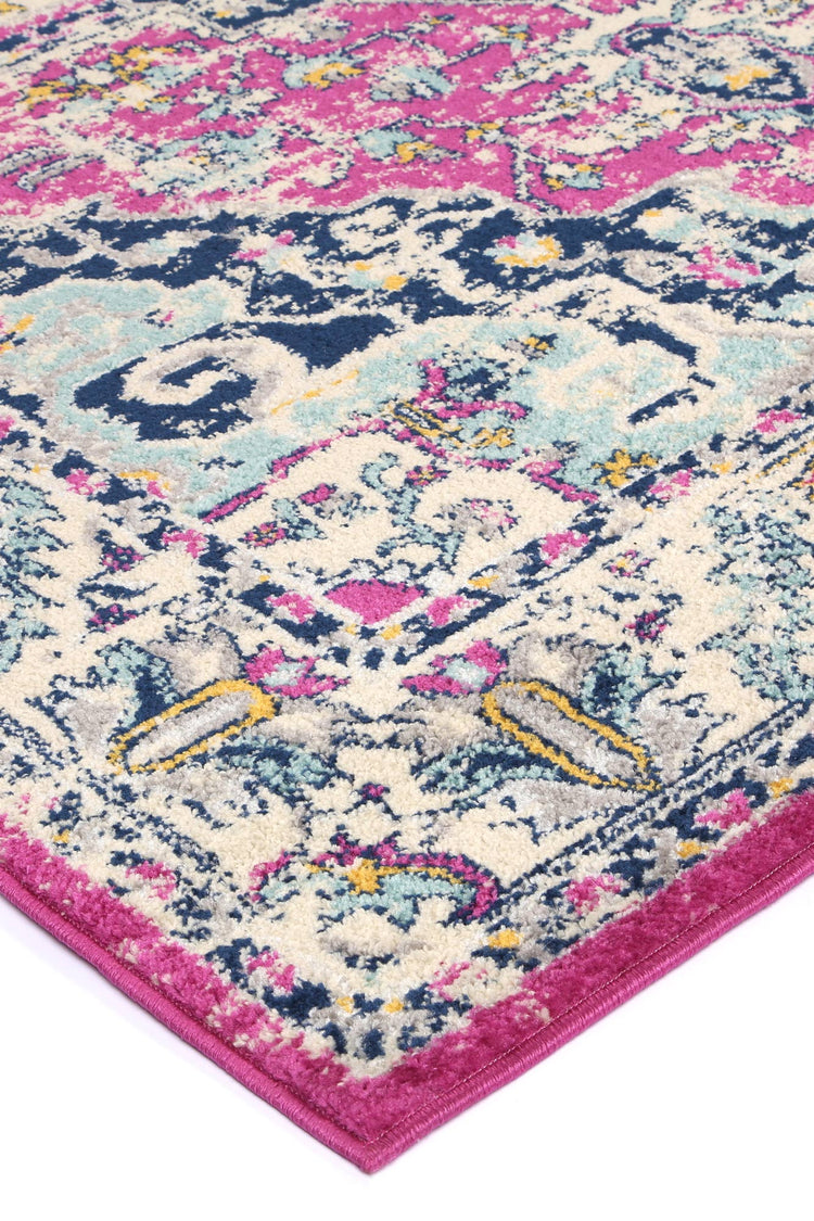 Sicily Carleone Pink & Blue Transitional Rug