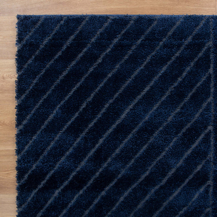 Tender Modern Navy Shag Rug