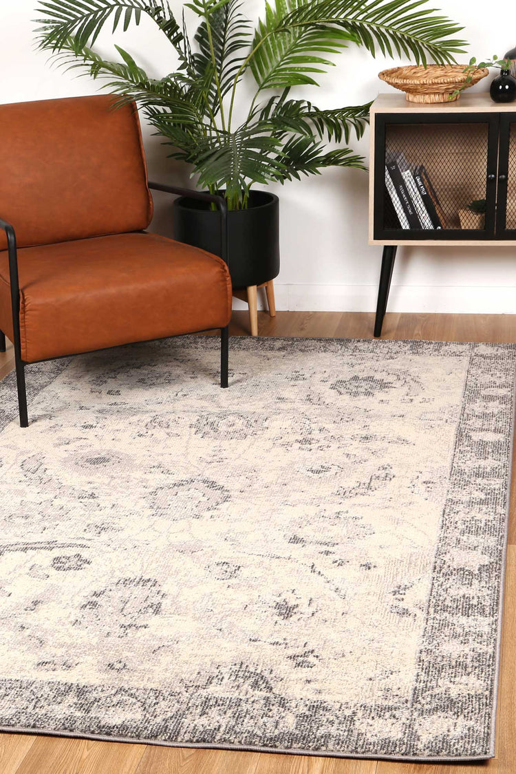 Tulin Warm Cream & Grey Transitional Rug