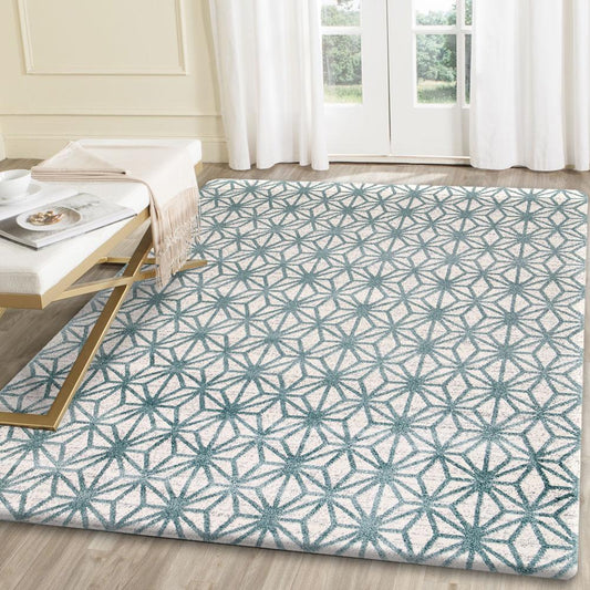 Morisot Aqua Blue Web Rug