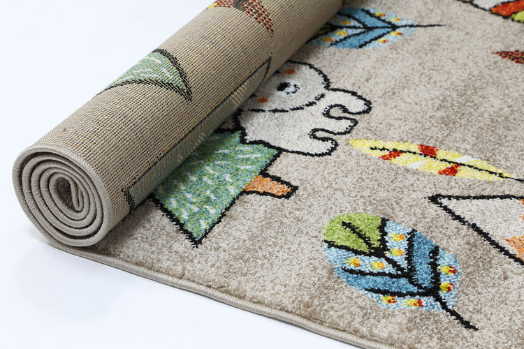 Nova Kids Beige Adventure Rug