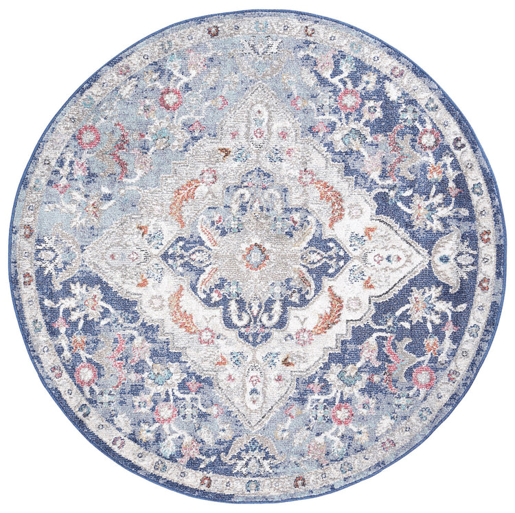 Alexander Transitional Navy Multi Rug