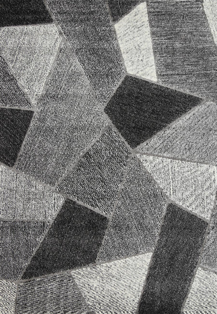 Vision Grey Geometric Rug