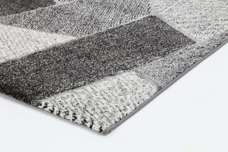 Vision Grey Geometric Rug