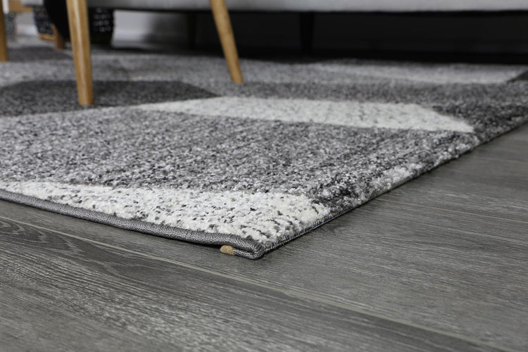 Vision Grey Geometric Rug