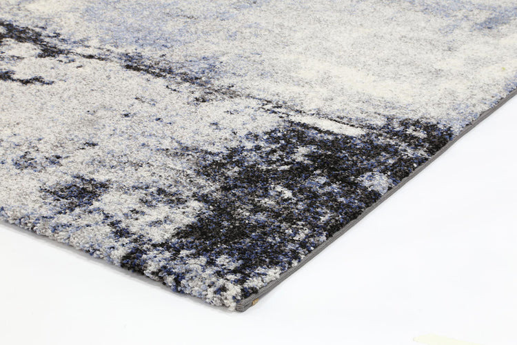 Vision Blue and Grey Abstract Modern Rug