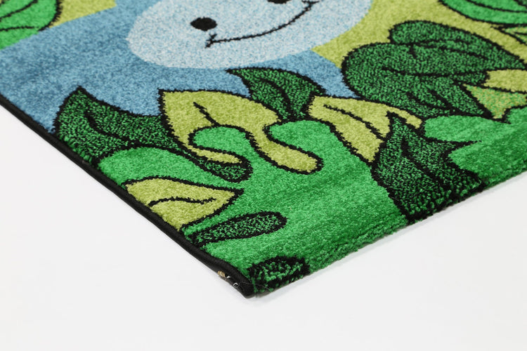 Nova Kids Green Jungle Animal Rug