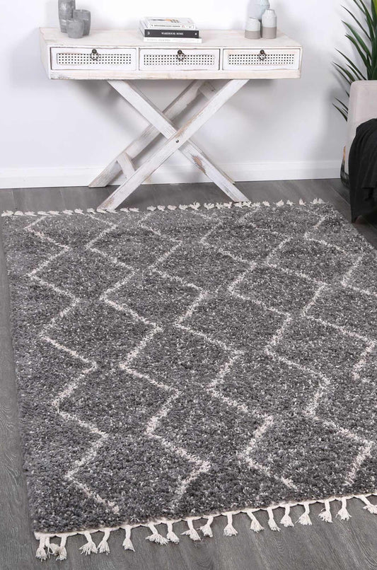 Kasbah Levi Fleck Tribal Grey Rug