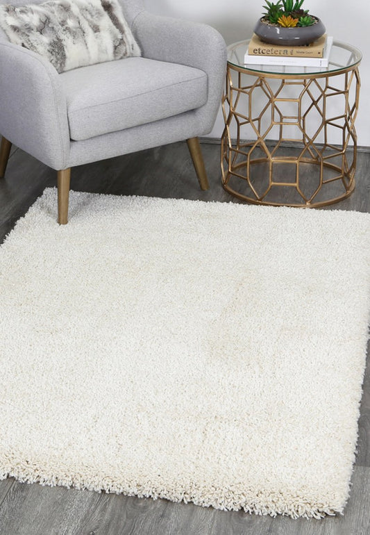 Arctic Plush Cream Shaggy Rug