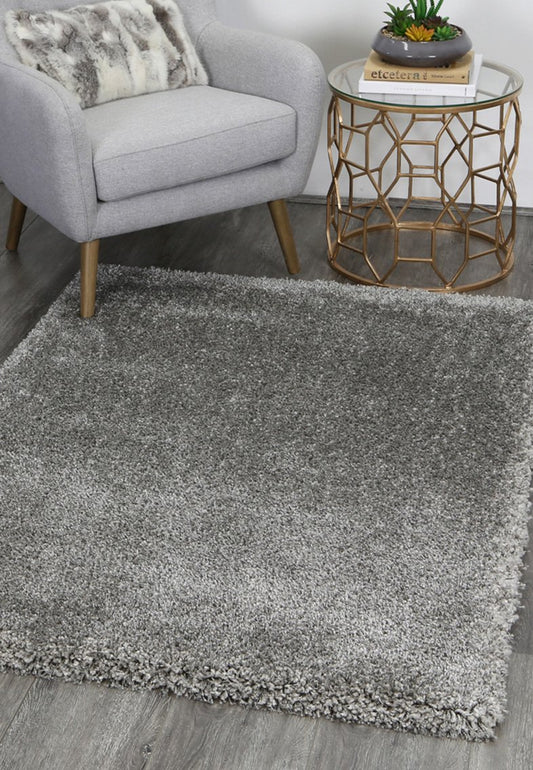 Arctic Plush Dark Grey Shaggy Rug