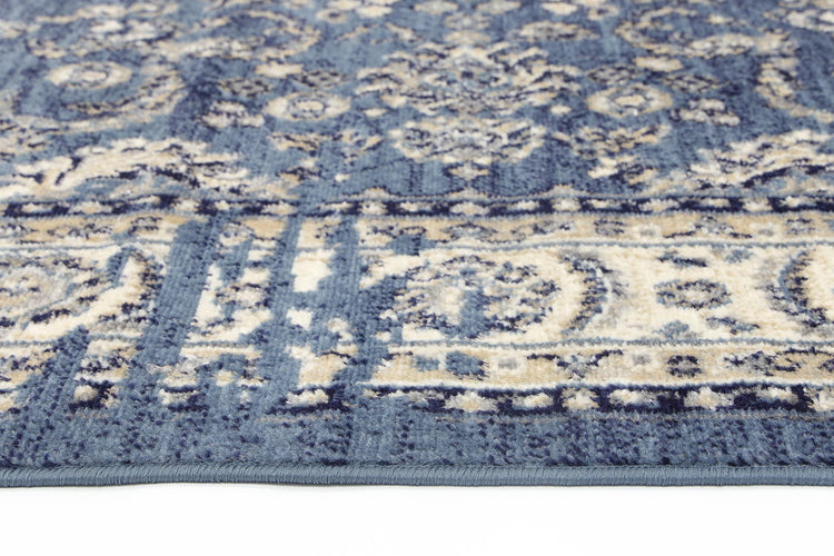 Arya Distressed Navy Blue Rug