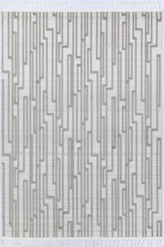 Nefeli Cream Grey Matrix Rug