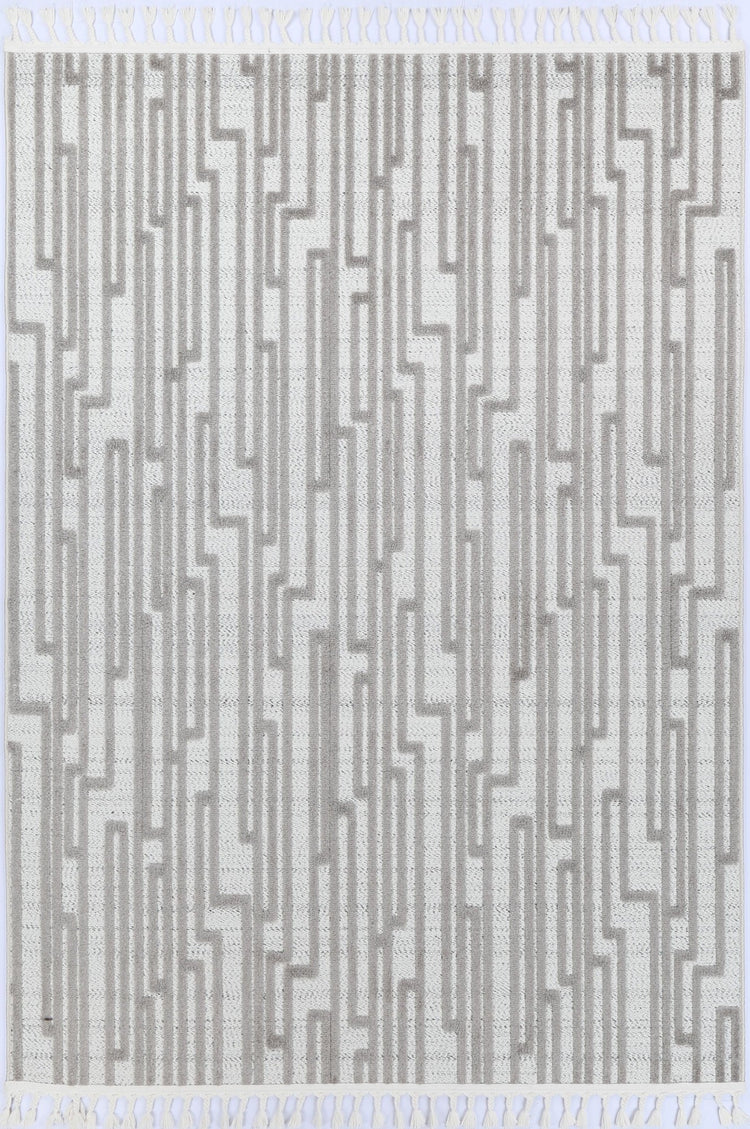 Nefeli Cream Grey Matrix Rug