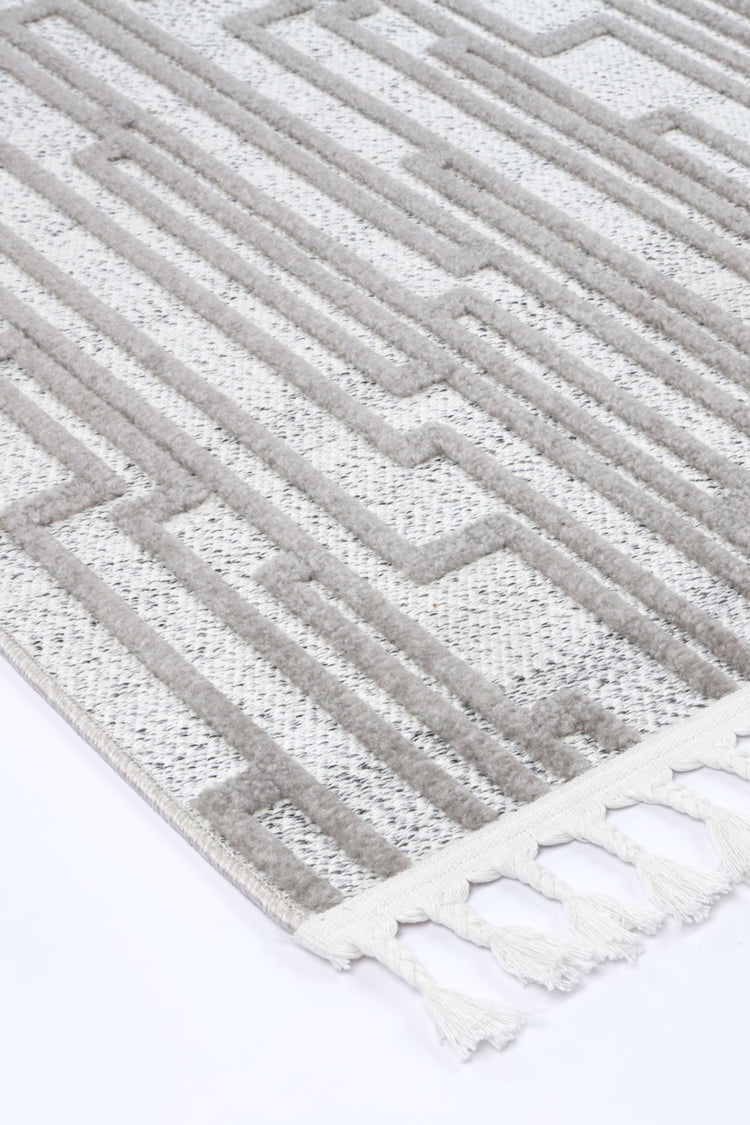 Nefeli Cream Grey Matrix Rug