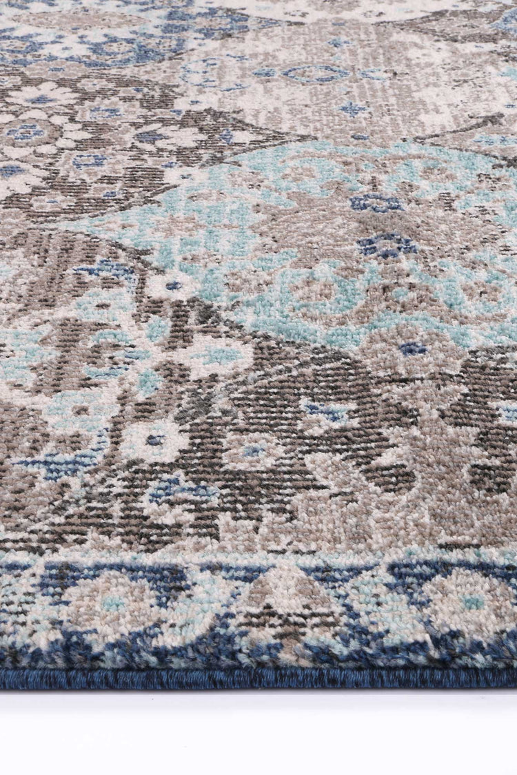 Ezra Multi Blue Lantern Rug