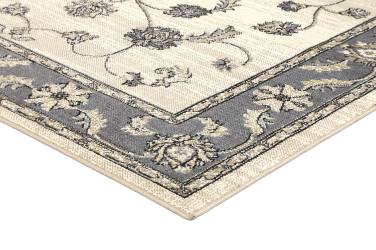 Arya Cream Grey Oriental Rug