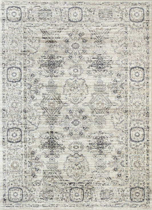 Arya Cream Grey Contemporary Rug