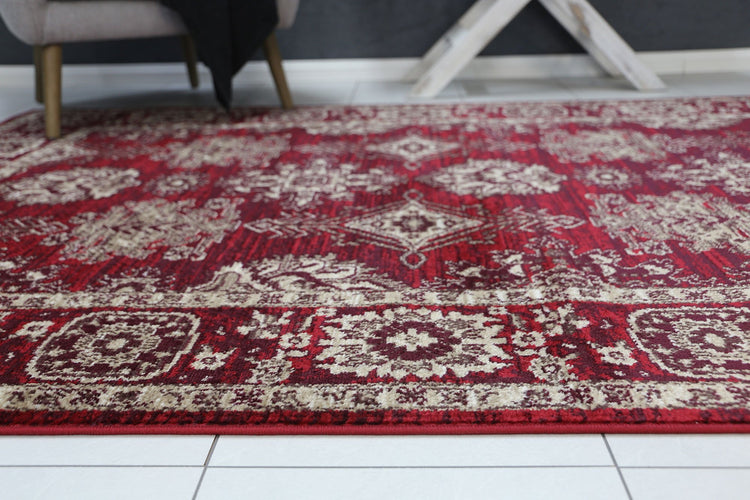 Arya Red Traditional Rug