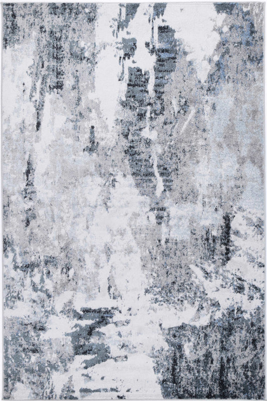 Ermina Modern Abstract Grey Rug