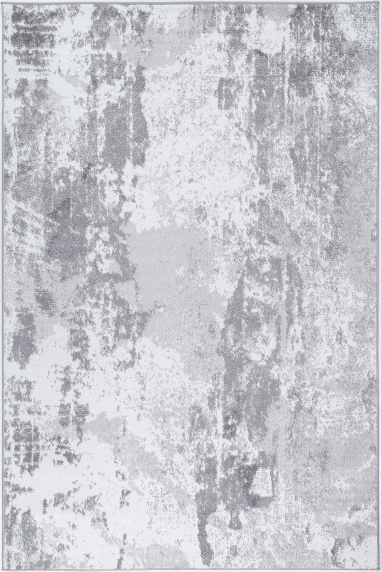 Ermina Modern Abstract Light Grey Rug