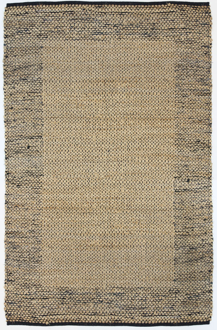 Mahal Black Boarder Jute Rug