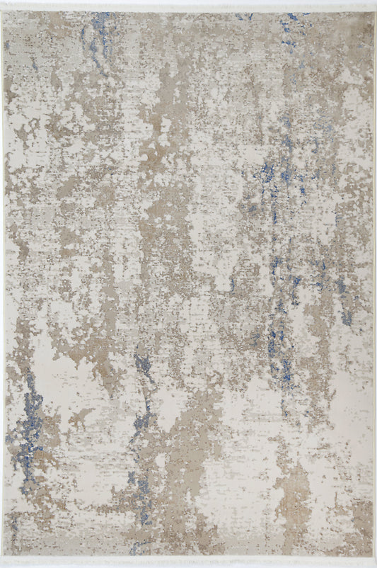 Cordelia One Modern Beige Blue Rug