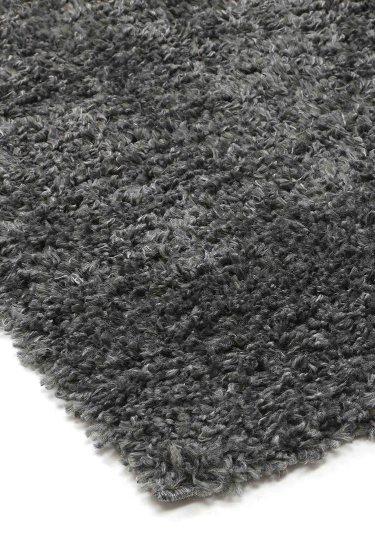 Alpine Shaggy Charcoal Grey Rug