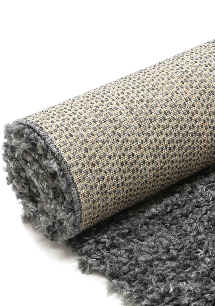 Alpine Shaggy Charcoal Grey Rug