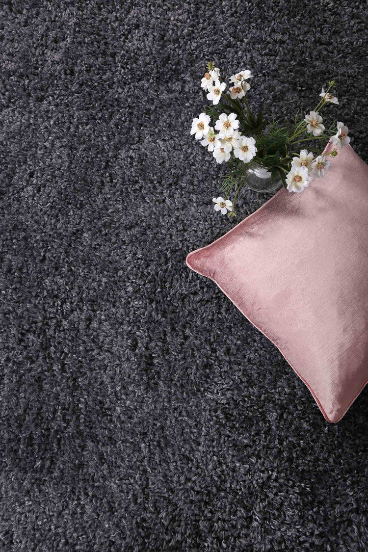 Alpine Shaggy Charcoal Grey Rug